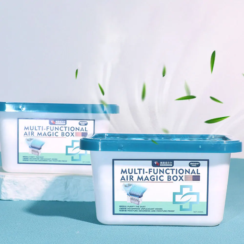 Caja de Carbón Activado Absorbente de Humedad y Eliminador de Polvo, Purificador de Aire para el Hogar, Descompone Olores y Circula el Aire