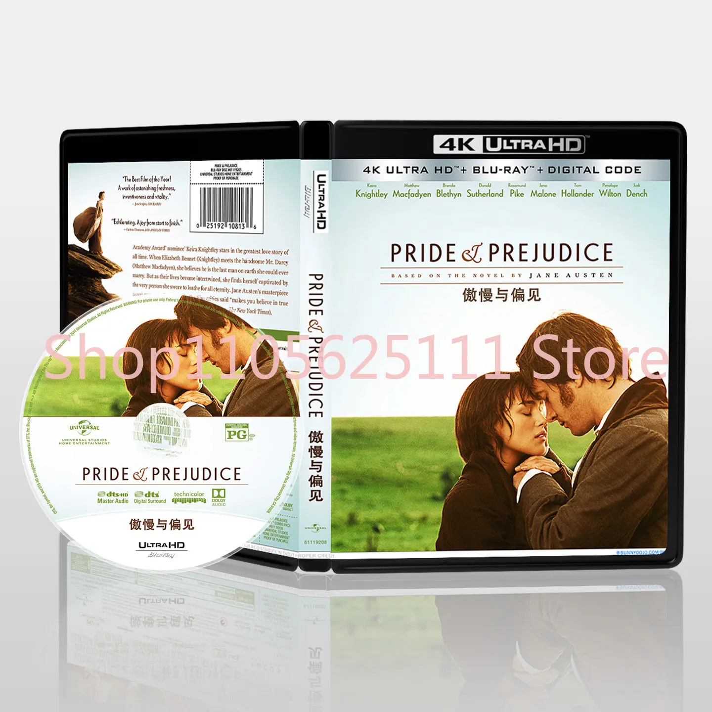 Orgueil et préjugés (2005) - Disque Blu-ray 4K UHD, Dolby Vision HDR10 Atmos, Classique haute définition