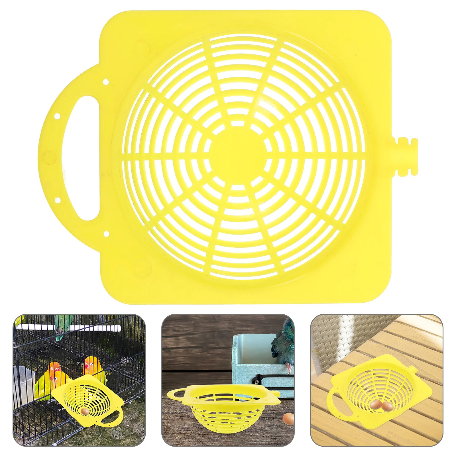 

2Pcs Plastic Bird Nest Box for Parrots Small Parrot Nesting Box Natural Egg Holding Design Lightweight Easy Clean Indoor Outdoor