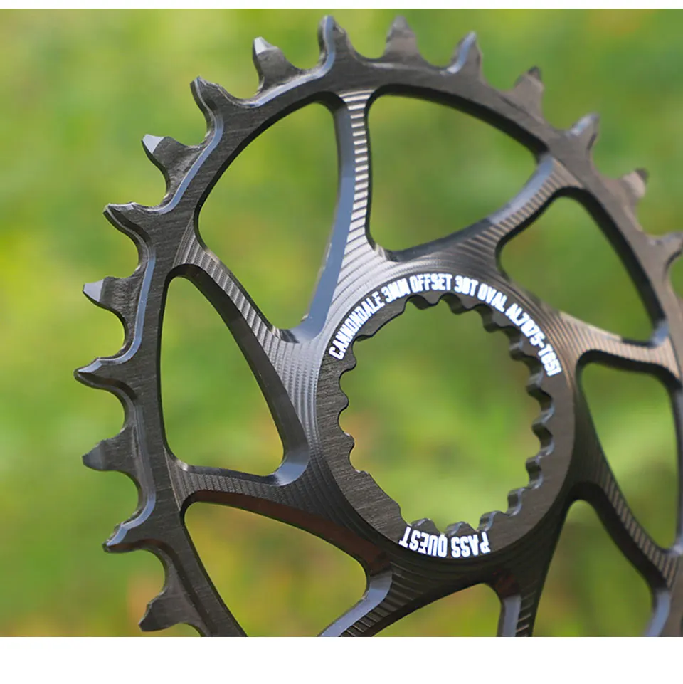 Pass Quest For CANNONDALE si ss 0mm 3mm Offset Bike Chainwheel 28T 30T 32T 34T 36T 38T 40T 42T bicycle Chainrings mtb Bike parts