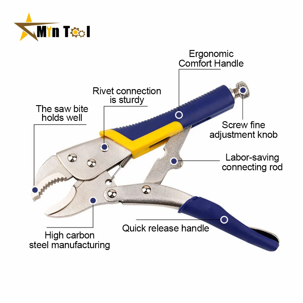 Pliers Lock Pliers Curved Jaw Pliers Straight Long Nose Pliers  Fix Plier Multi-function Welding  Hand Tools