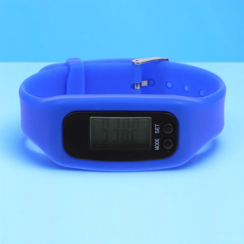 

Bracelet Pedometer Wrist Silicone Lightweight Design Easy Setup Step Counting Watch Portable Step Counter for Walking Fitness