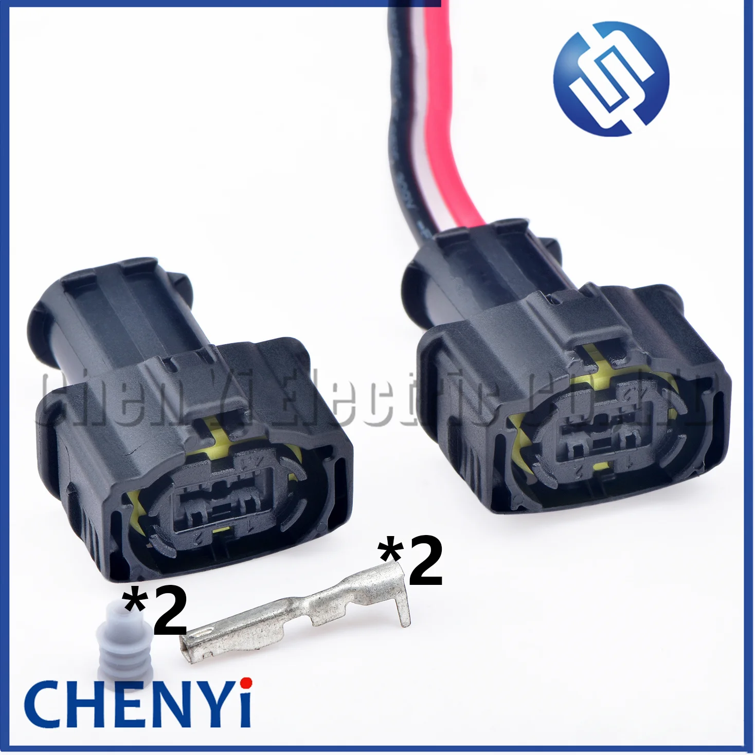 2 Pin Automotive waterproof connector Ignition coil fuel injector Wire harness plug 1928499372 1 928 499 372 For Geely GAC Motor