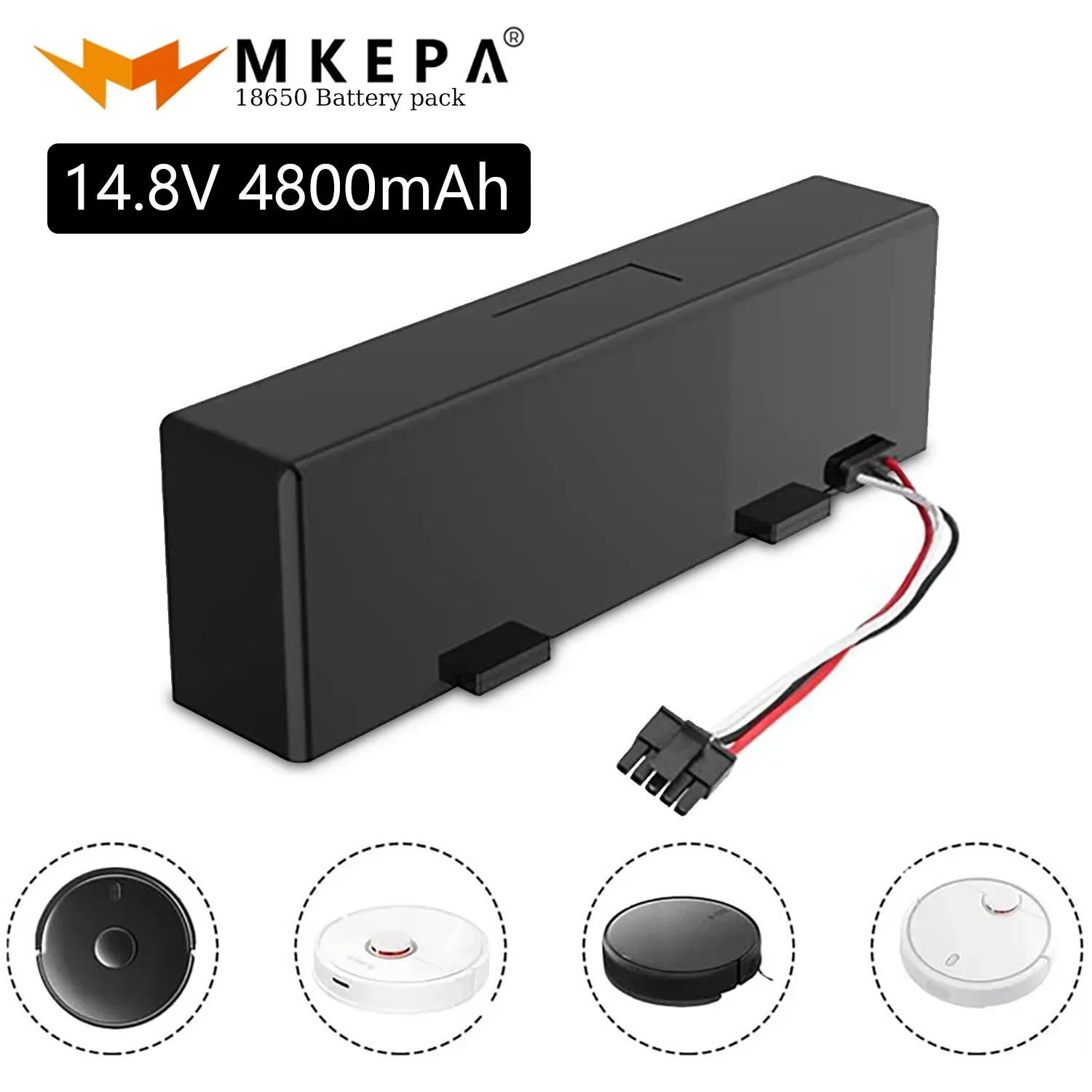 

STYTJ02YM 14.8V 4800mah Xiaomi Mop Pro Robot Vacuum Cleaner Replacement Battery for Yunmi MVVO1-JG Haier JX37