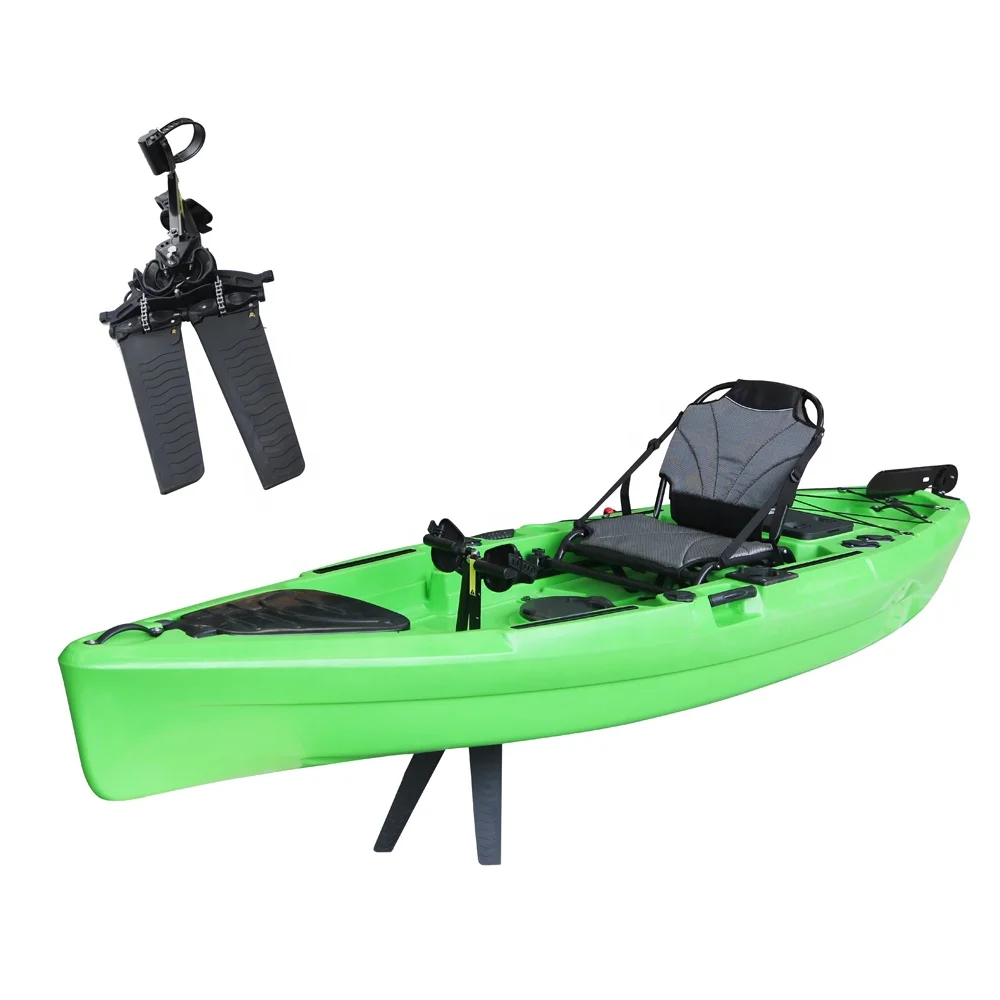 12ft China Cheap Professional Single Seat Plastic Fishing Kayak with Flap Pedal System