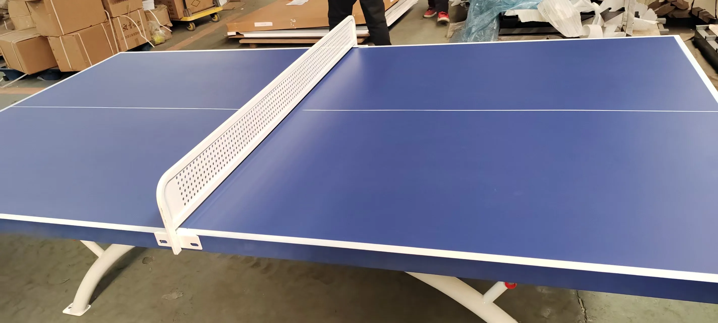 Commercial Outdoor Table Tennis Table Set  Eco-Friendly Includes  Tennis Balls