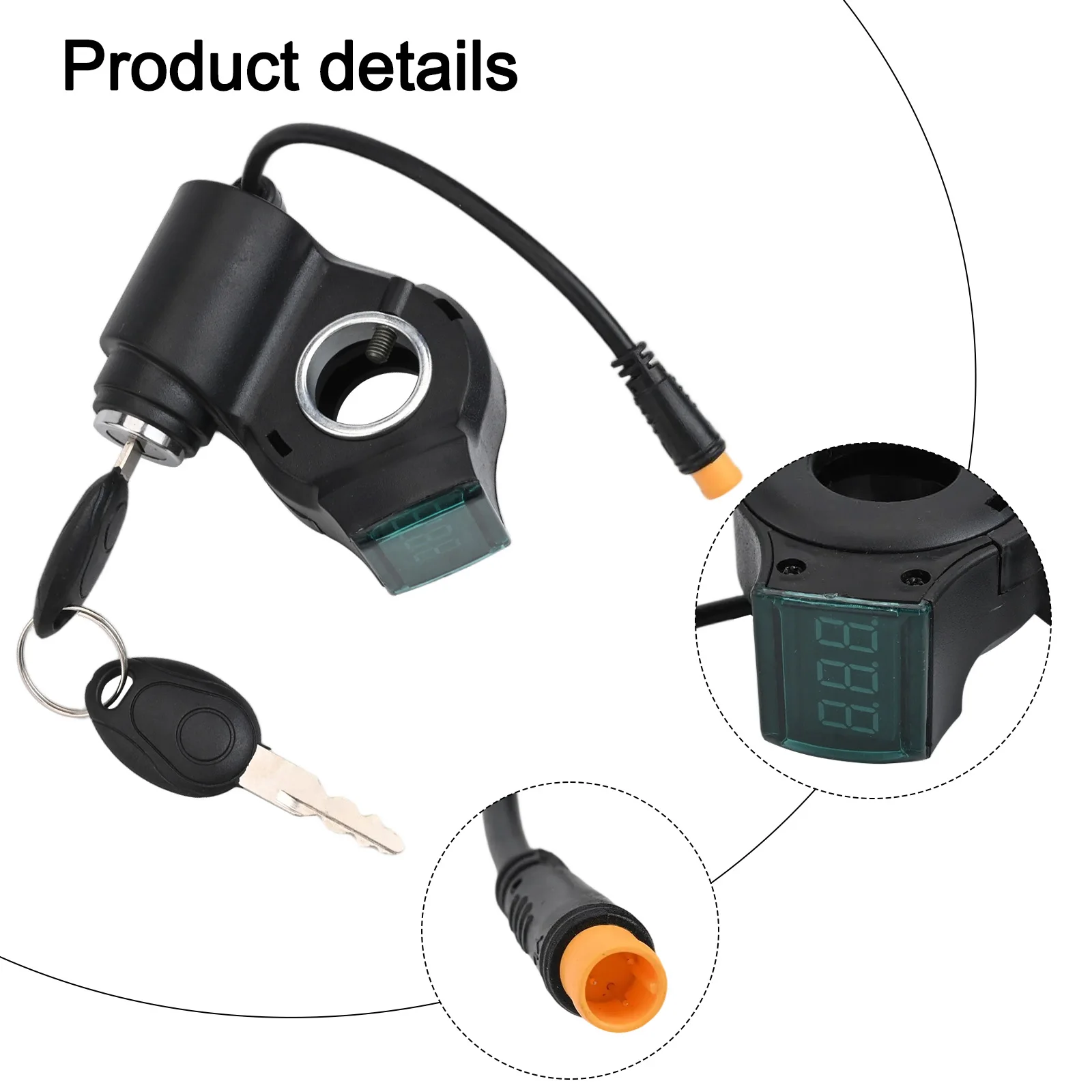 

3-контактный дверной замок для скутера Kugoo Kirin, G2, для Pro, легкий и водонепроницаемый, для надежной безопасности