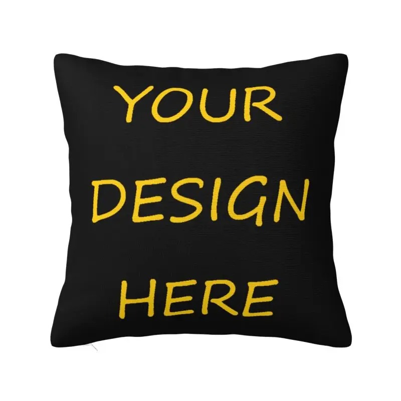 Custom Custom Your Photo Logo Text Print Nordic Throw Pillow Covers Your Design Here DIY Cushions Cover for Sofa