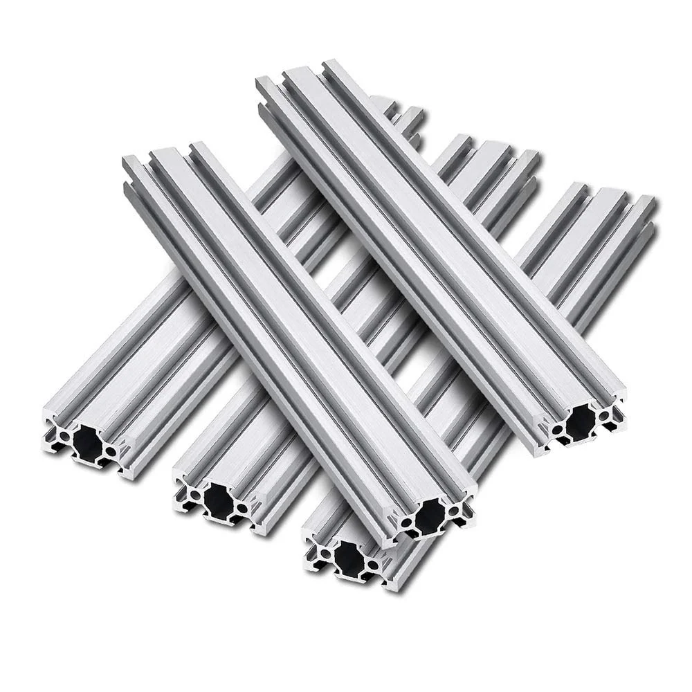 

5pcs 1000mm V Slot 2040 Aluminum Extrusion European Standard Anodized Linear Rail for 3D Printer Parts and CNC DIY Silver