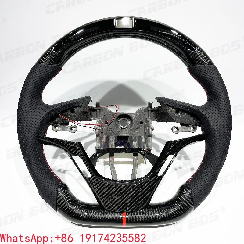 

Suitable for Hyundai Genesis Carbon Fiber Steering Wheel Customized with LED