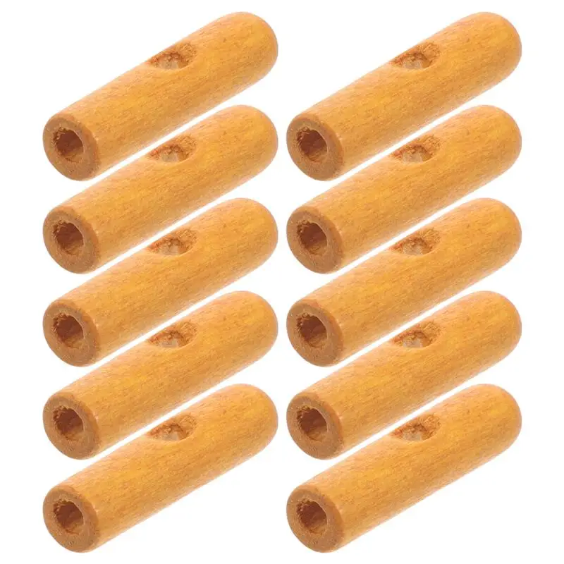 10pcs Rain Umbrella Tail Beads Umbrella Decoration Wooden Foldable Umbrella Beads Replacement Components Bone Covers