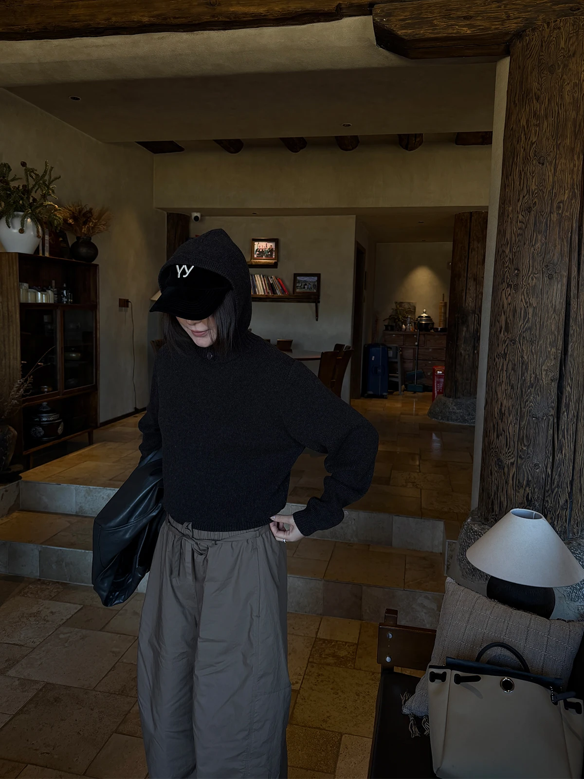 

Женский шерстяной вязаный худи Linyou Pure Color: новая весенняя коллекция, мягкий, свободный крой, для офиса, путешествий и повседневной носки