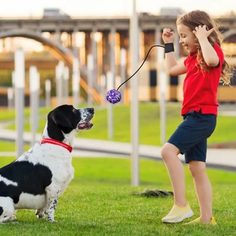 Bolas de muñeca en una cuerda, pelota hinchable deportiva de goma en una cuerda, Bola de muñeca deportiva, Bola de retorno, juguete divertido para un solo jugador para interiores o