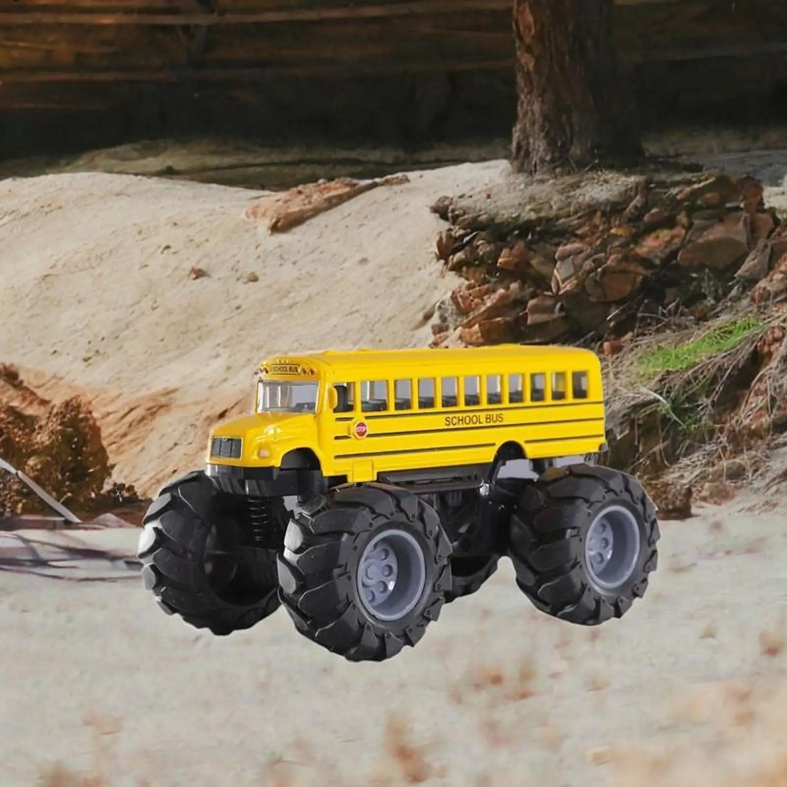 School Bus Toy Creative Sturdy Monster Truck for Boys Girls Children Gifts