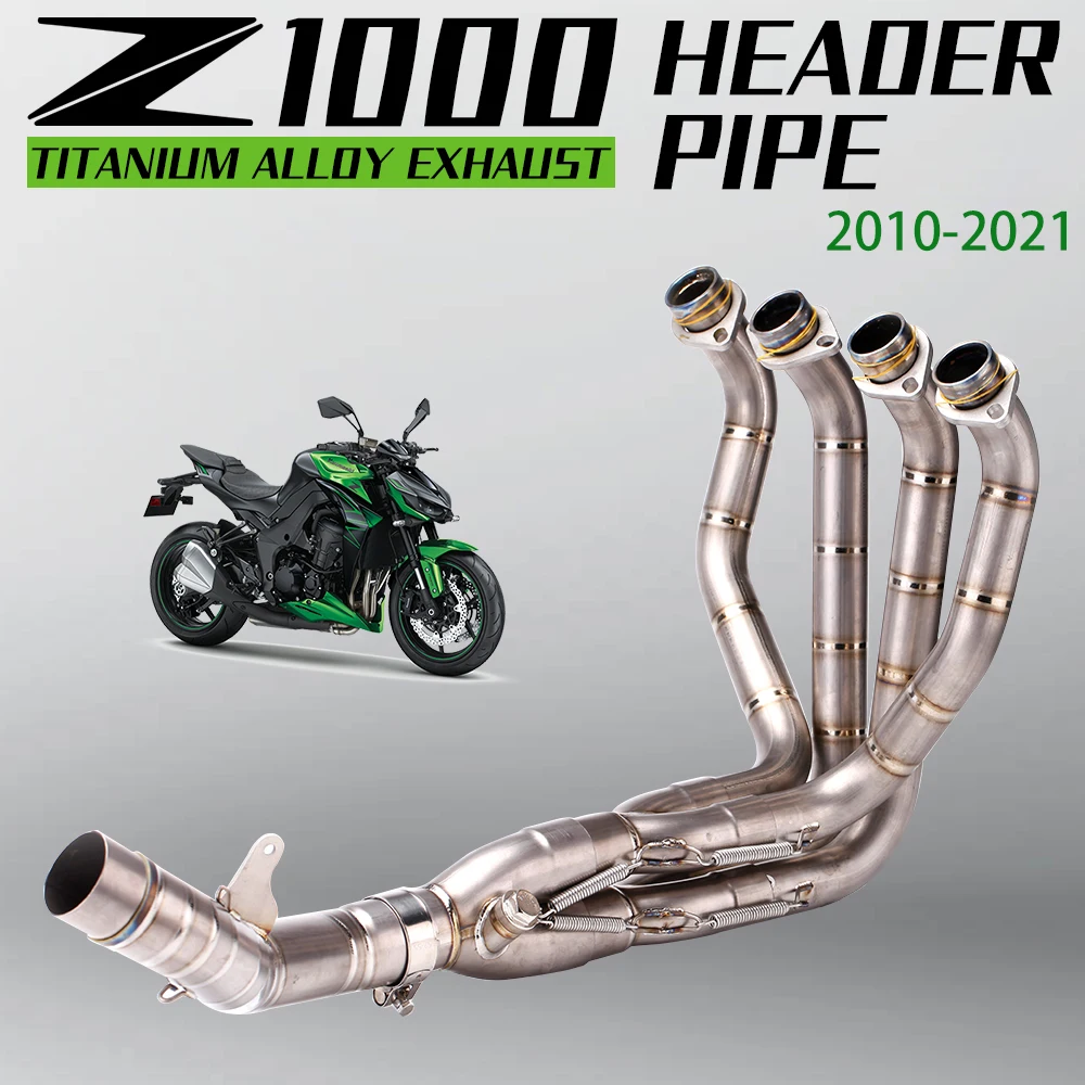 

For Kawasaki Z1000 2010-2021 motorcycle exhaust pipe stainless steel titanium alloy modified front link pipe