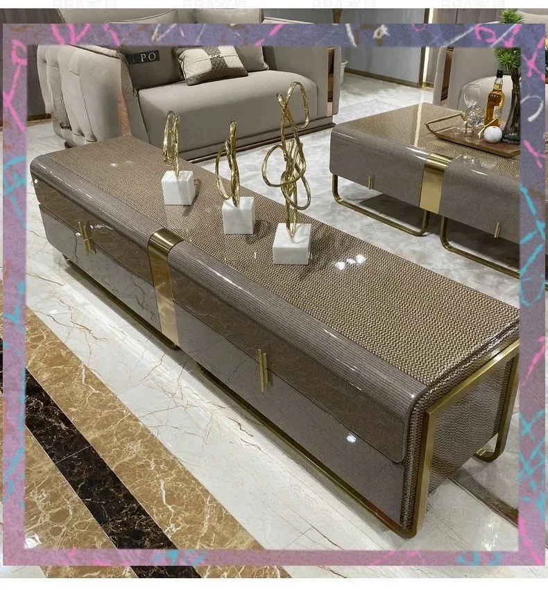 

Y Итальянский стиль, светлый роскошный шкаф для телевизора из массива дерева, вилла, люкс, гостиная