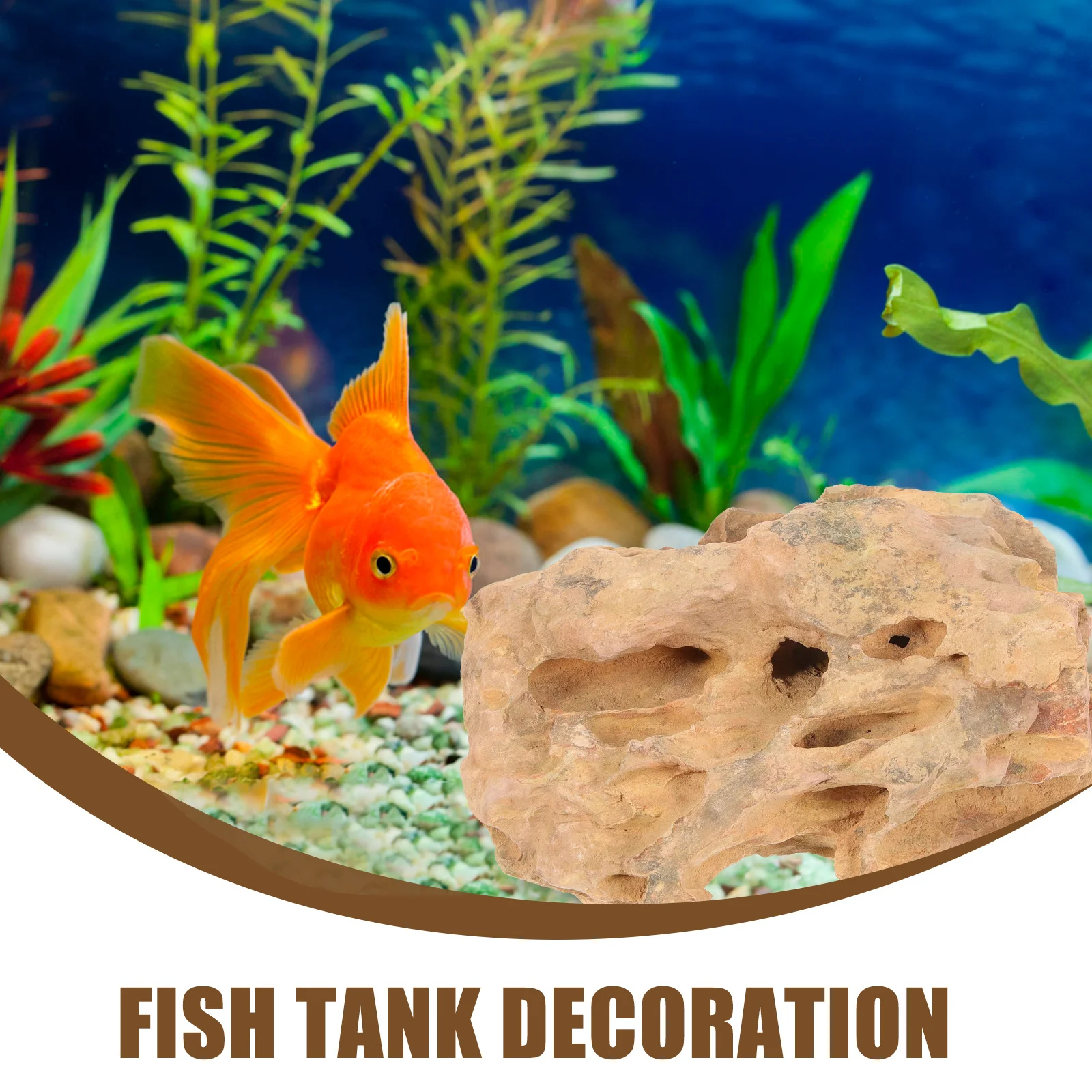 

Natural Aquarium Rockery Landscaping Fish Tank Decor Bonsai Rock Simulation Rockery Stones Micro Landscape Home Decor