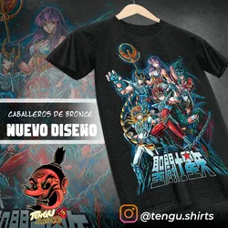 Saint Seiya T-shirt knights Of the Zodiac Hyoga Ikki Anime Shun Shirt All Size