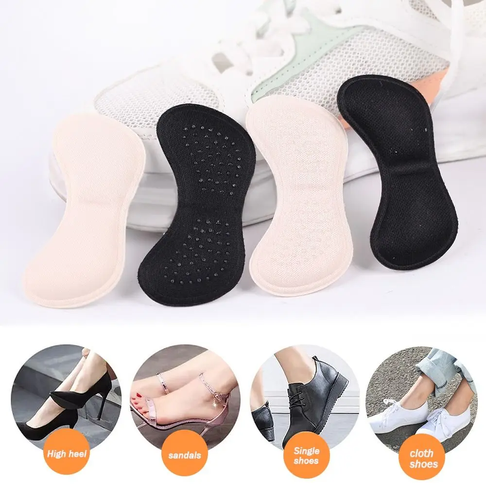 Anti-fricção Anti-Slip Soft Half-size Pad Esponja Heel Adesivos, Anti-queda de poliéster, Anti-queda, Anti-queda, 4D Esponja Heel Adesivos