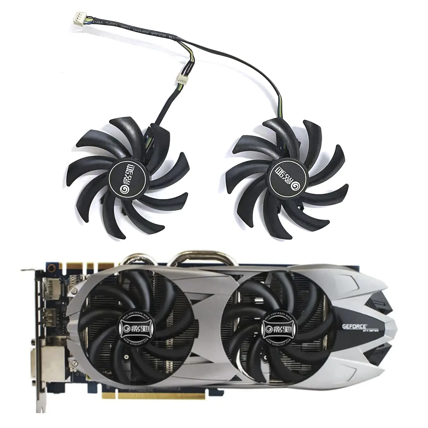 Original 85MM 4PIN DC 12V 0.45A GTX 760 GPU Fan for Galax GeForce GTX 760 Replacement Graphics Card Fan