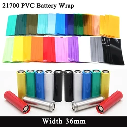 25~2000pcs 21700 PVC Heat Shrink Tube Lipo Battery Wrap 78x36mm Precut Shrinkable Sleeve Tube Protect Pipe Cover for Batteries