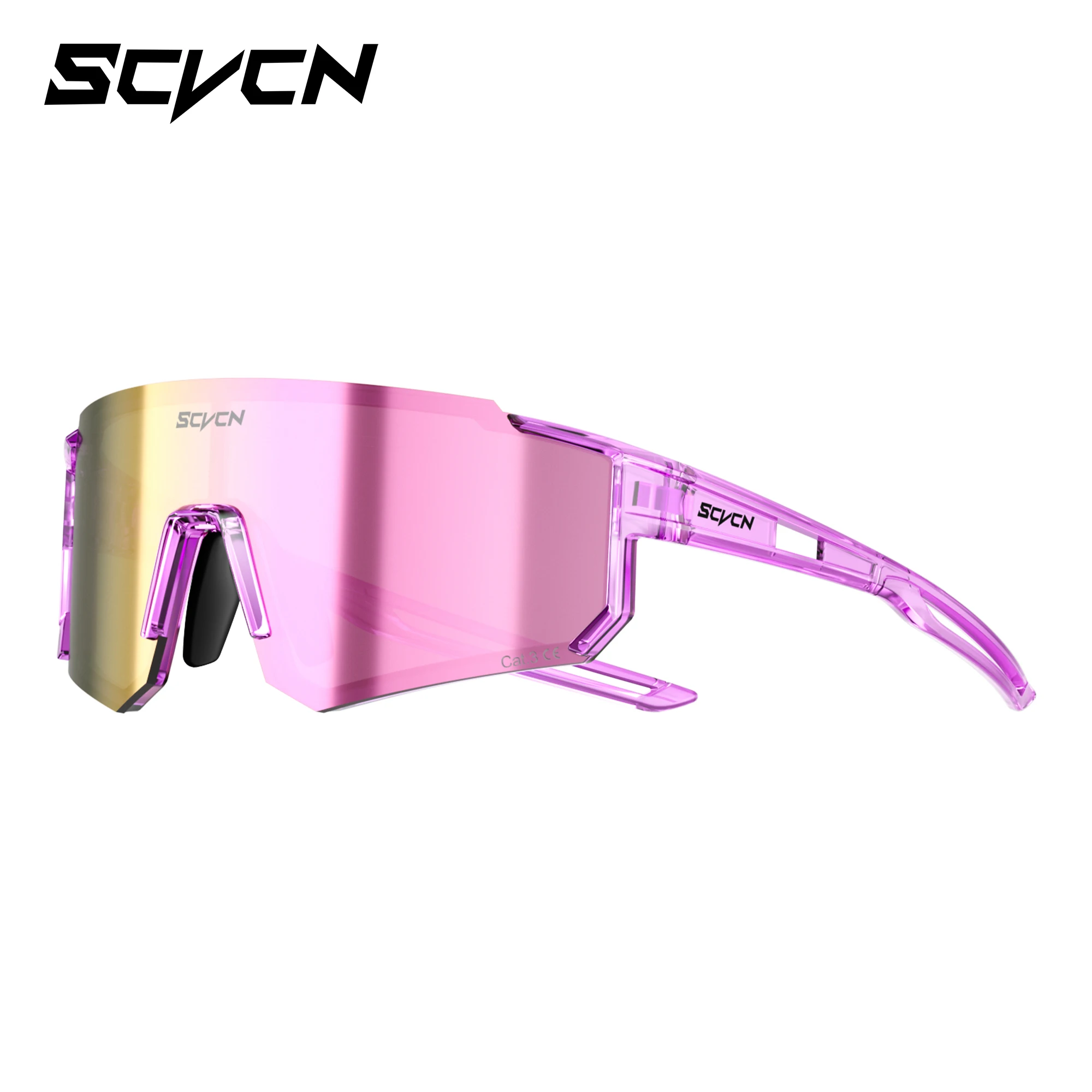 SCVCN Neue Outdoor-Sport-Sonnenbrille MTB Fahrrad Radfahren Wandern Eyewear Laufen Ultraleichte Herren Damen Pickleball UV400 Brille