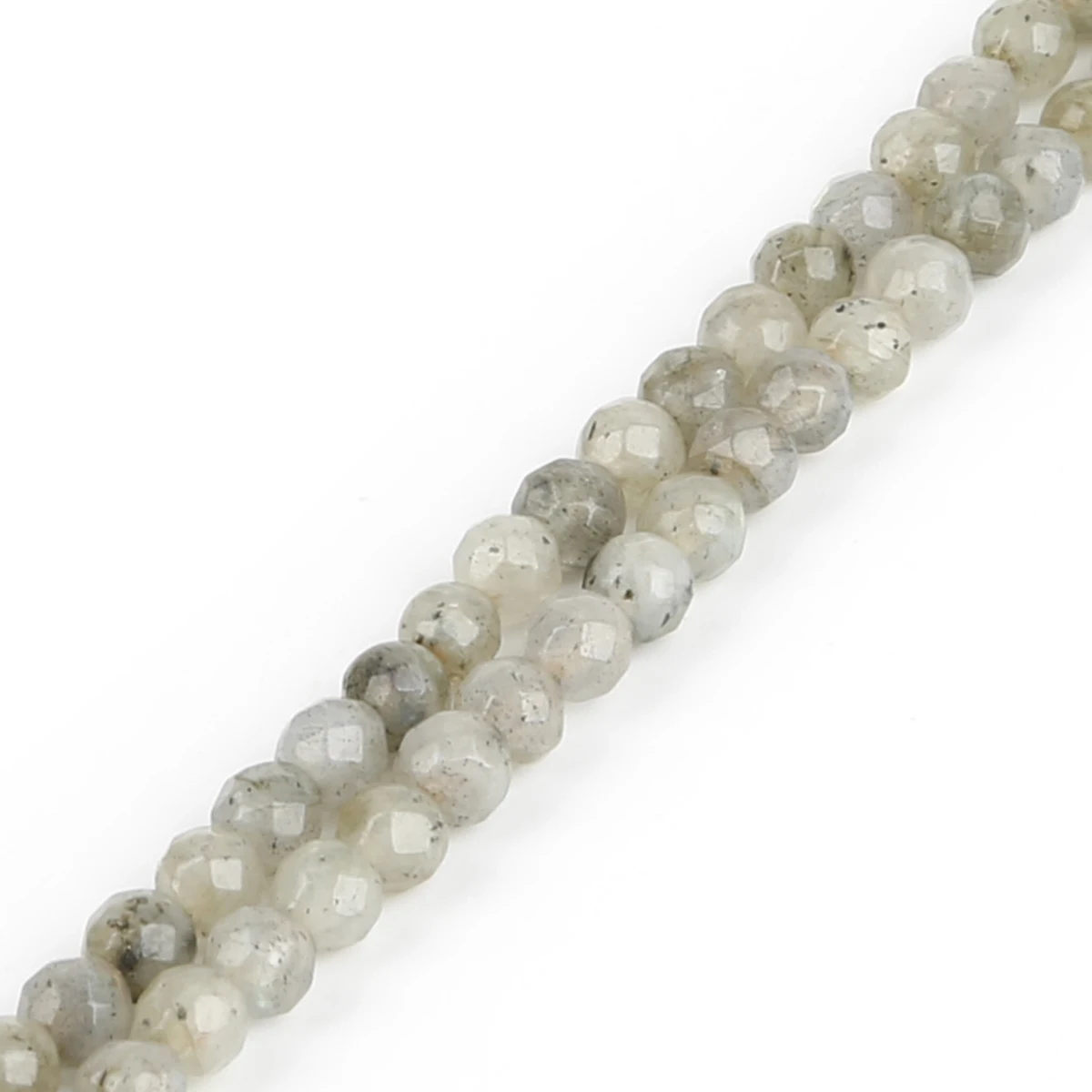 

Natural Grey Beads Round Loose Spacer Gemstone Beads For Jewelry Making DIY Necklace Bracelet Handmade Accessory