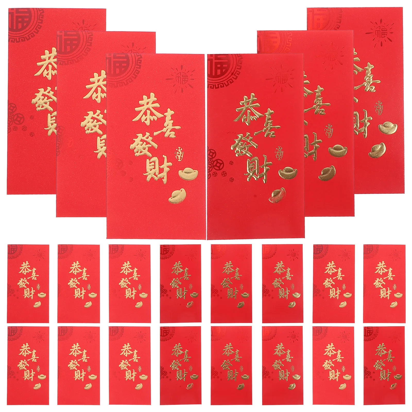 

6Pcs 2024 Red Envelope Set with and Dragon Pattern Chinese Style Money Pouches for Spring Festival Gifting
