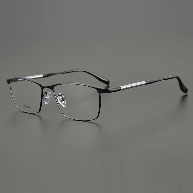 Shenzhen-made High-grade Pure Titanium Spring Leg Glasses Frame Full-frame Men's Big Face Myopia Hyperopia Glasses Frame