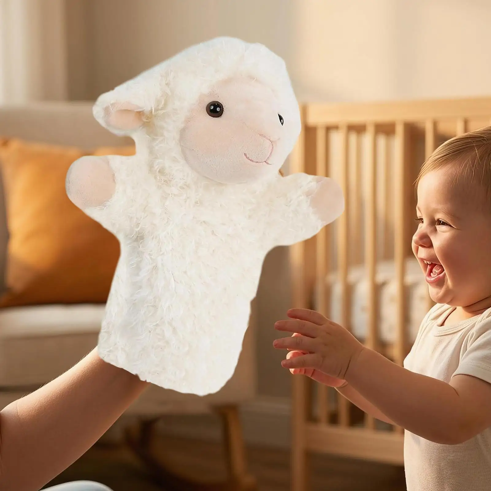 Animal Hand Puppet Plush Educational Storytelling Pretend Play Role Play Animal Hand Puppet Toy For Parents Grandparents Family