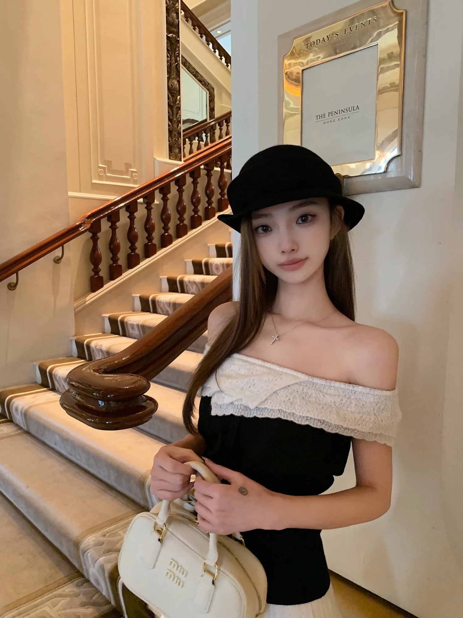 

Женский топ Wuuus Romantic Double Version с вязаными оборками, облегающий, тонкий, для ношения под одеждой, весенний, стандартный крой