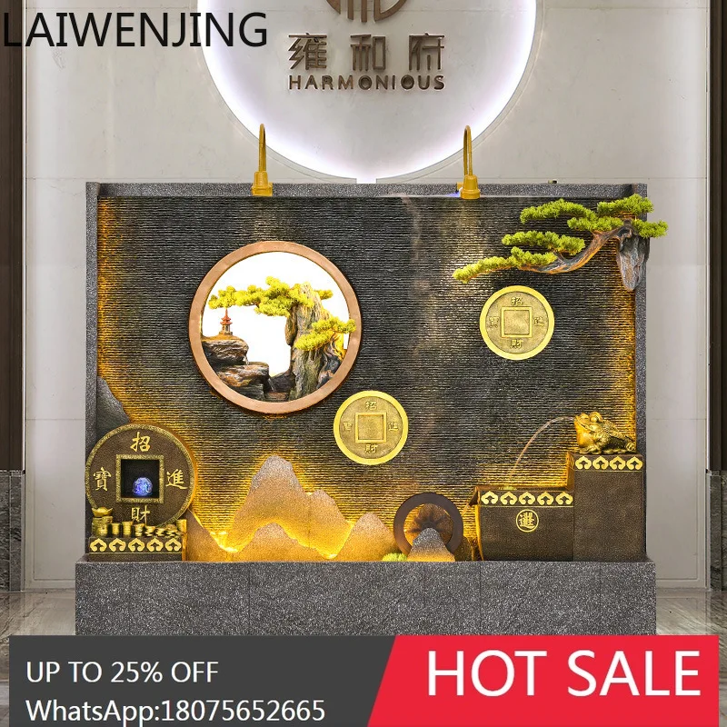 

MJY New Water Curtain Wall Rockery Water Flow Screen Courtyard Cloth Landscape Floor Ornament