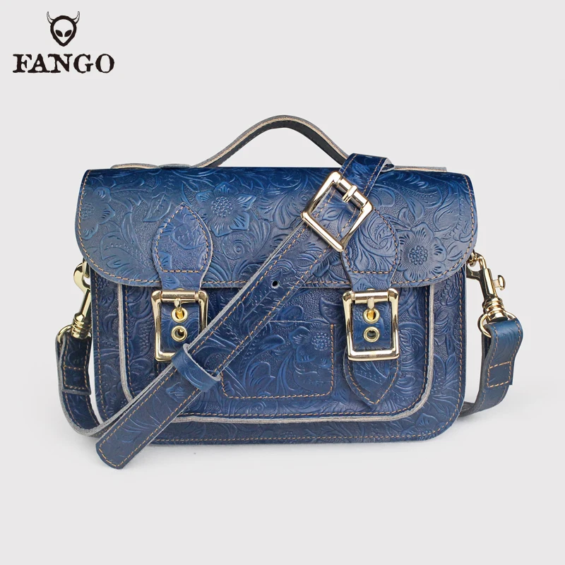 Women Genuine Leather Shoulder Bag Handmade Leather Handbag Briefcase Flap Messenger Bag Portable Storage Satchel image 3