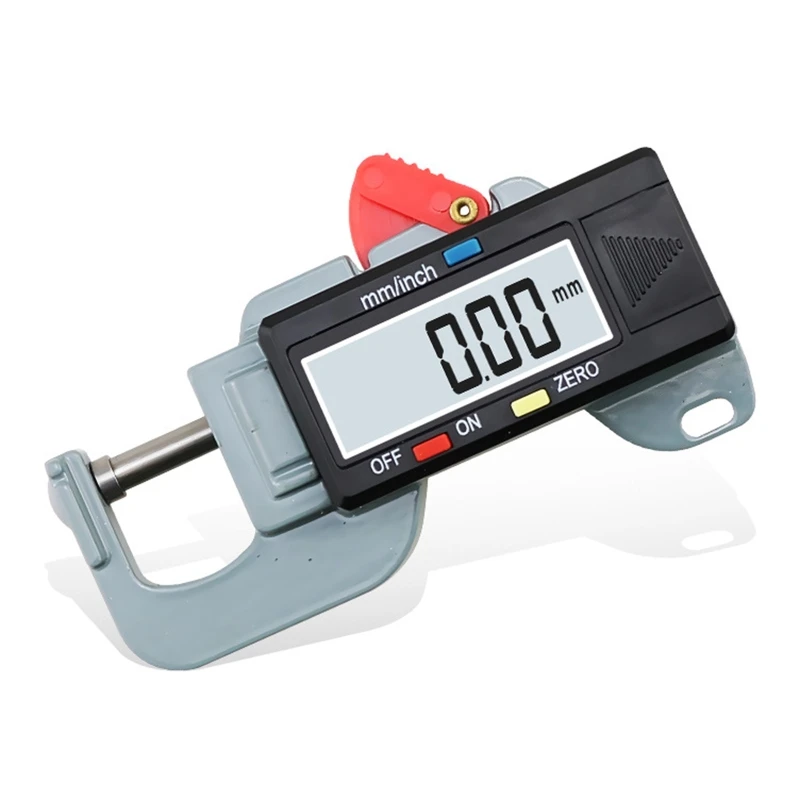 Compact Thickness Gauge Thickness Measurement 0-12.7mm Thickness Gauge Caliper Meter Measure Tool Metric/Inches Convert