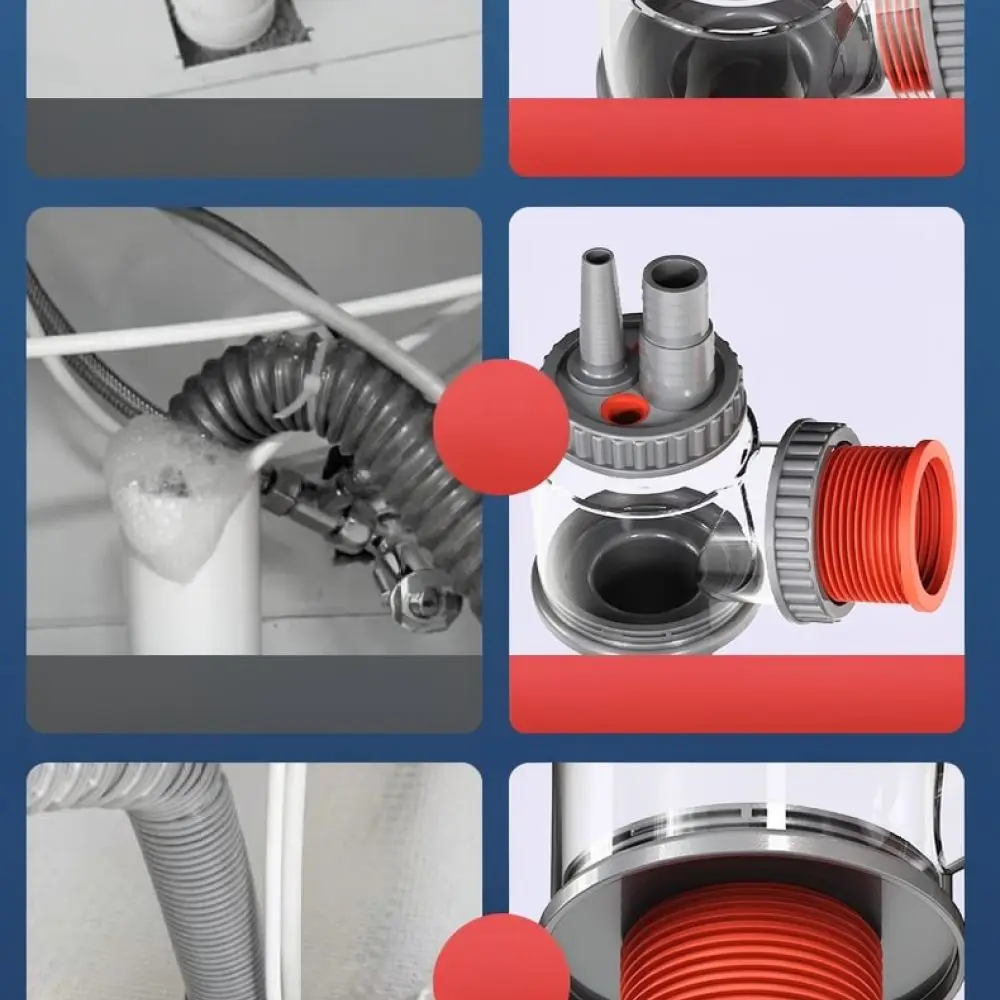 Integrated Kitchen Sink Drain Pipe Connector Anti Odor Valve For For Yingba Basin Plumbing Sewer Hose Fitting Modern System Part