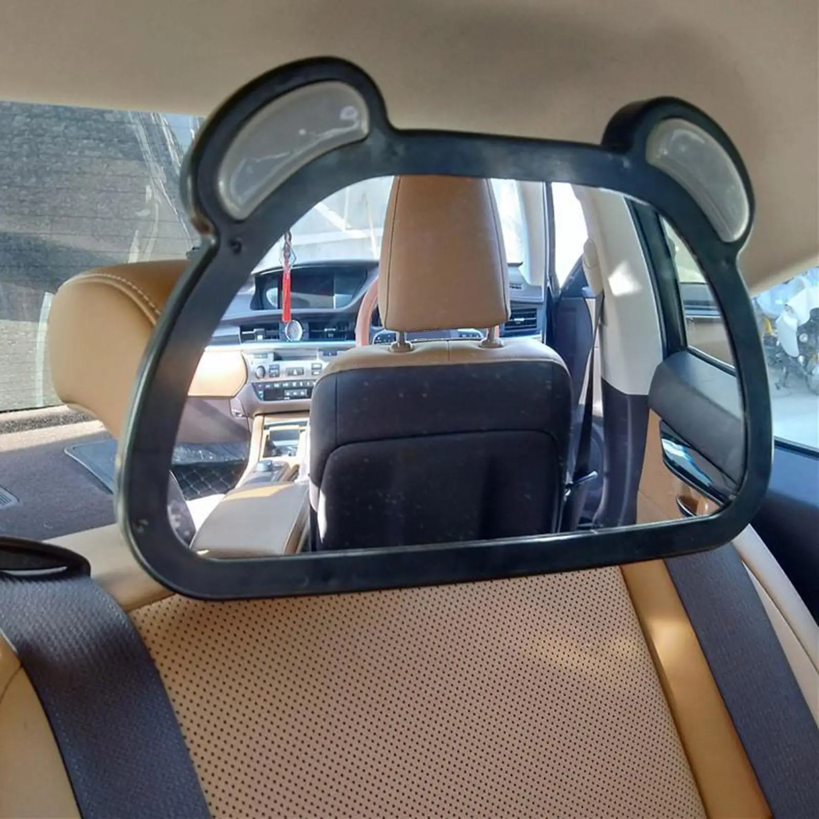 Rear Facing Baby View Mirror for Child with LED Light Shatterproof Mirror