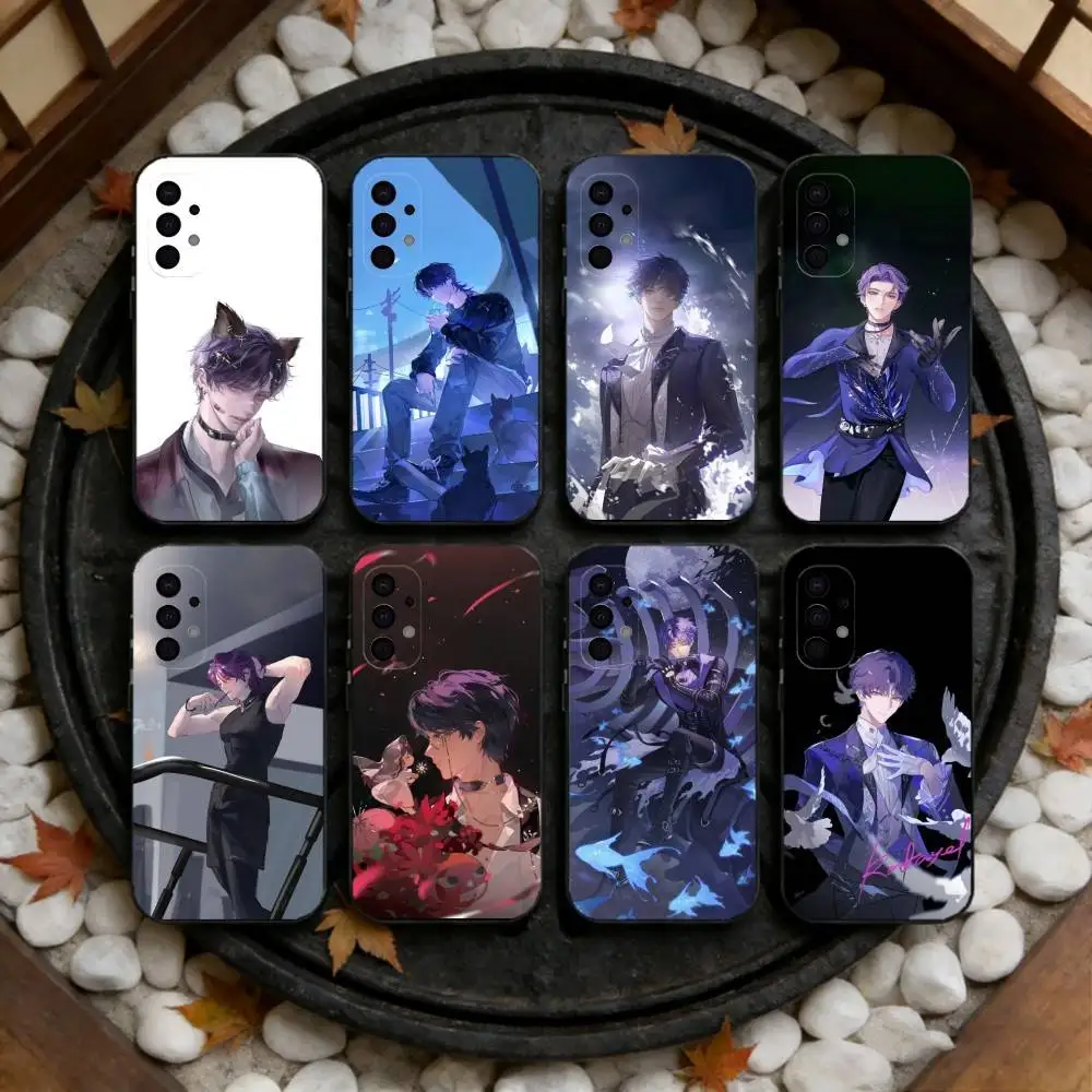 

L-Love and Deep Space Qi Yu Phone Case For Samsung S25,S24,S23,S22,S21,S20,Ultra,Plus,FE Black Soft Cover