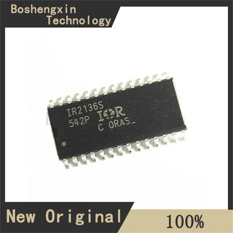 2Pcs IR2136STRPBF 600V, three-phase bridge driver, gate drive supply voltage range: 10V to 20V SOIC-28-300mil IR2136STRPBF