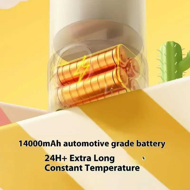 Aquecedor elétrico leite para bebês, portátil, aço inoxidável, tela led interna, monitoramento temperatura real,