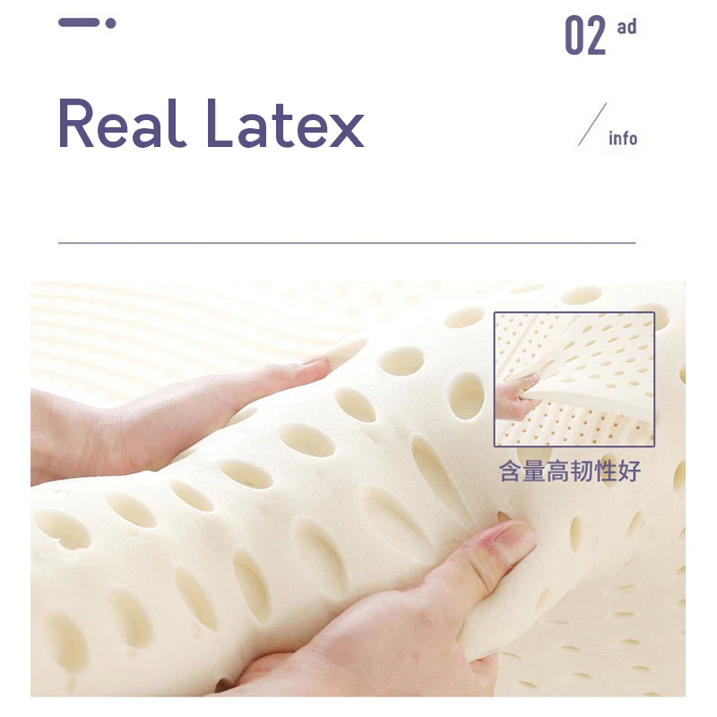 Thailand 100% Natural latex Mattress natural latex liquid mattress home single double mats with cover King Queen Twin Full Size