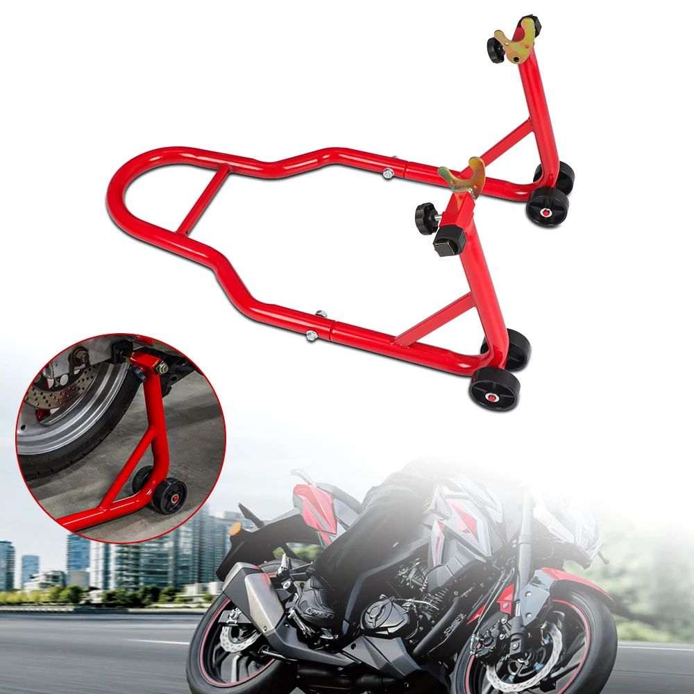 Universal Rear Paddock Stand Motorcycle Bike U-Shape L-Shape Bracket Hook Holder Chain Lube Support Frame Tire Repairing Tool