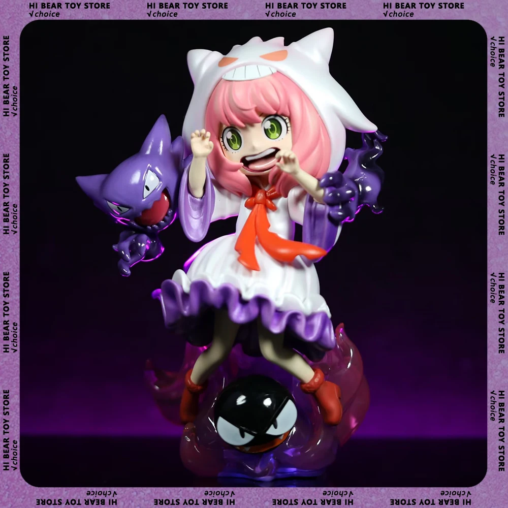 

Anime Spy×Family Figure Anya Forger Figures Anya Cos Gengar Figurine Luminescence Model 4 Types Of Lighting Statue Gifts Toys