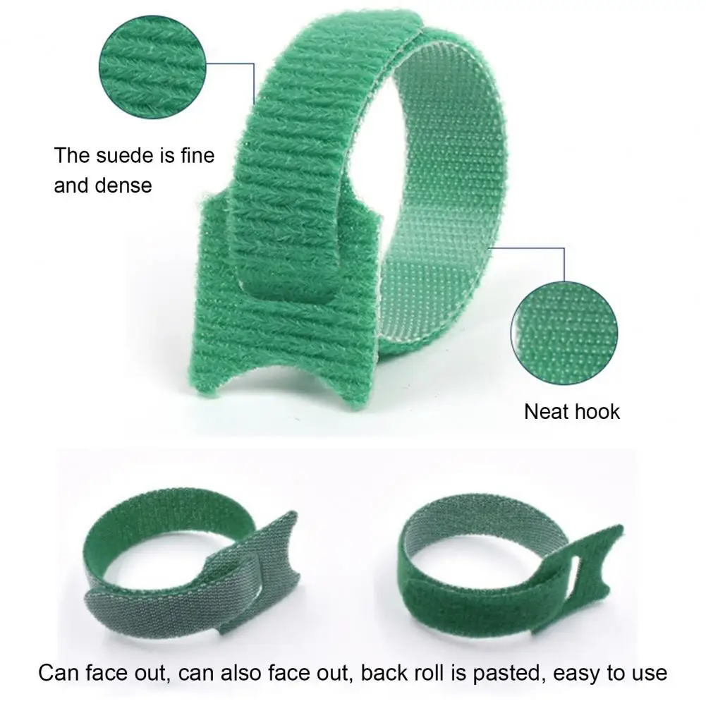 Cable Management Band 100Pcs Practical Fastener Tape Reusable  Cable Straps Wire Ties Cable Management Home Supply