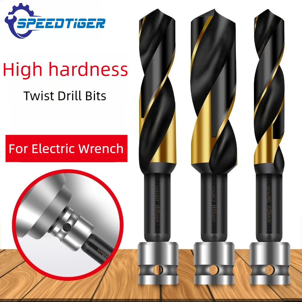 

Speedtiger Twist Drill Bit For Electric Wrench High Hardness Woodworking Drill Bit Fast Drilling For Wood Metal Iron Aluminum