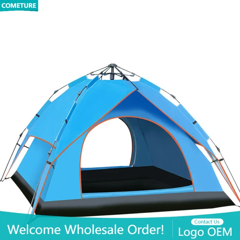 

Outdoor Tent 3-4 People Lightweight Automatic Pop Up Sun Shelter Anti-storm Folding Protable Picnic Camping Tools Beach Backyard