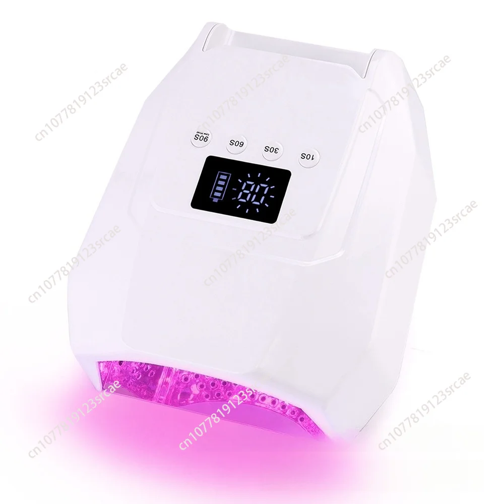 For Salons Home Use 98W Rechargeable LED UV Cordless Battery Professional Light With 4 Timers Fast Curing Nail Lamp