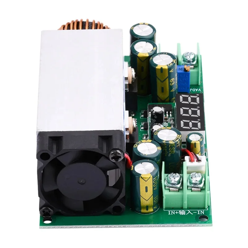 The New DC-DC High Power 600W Adjustable Step-Down Power Supply Module With Voltage Display 12V-75V To 2.5V-50V Buck Converter D