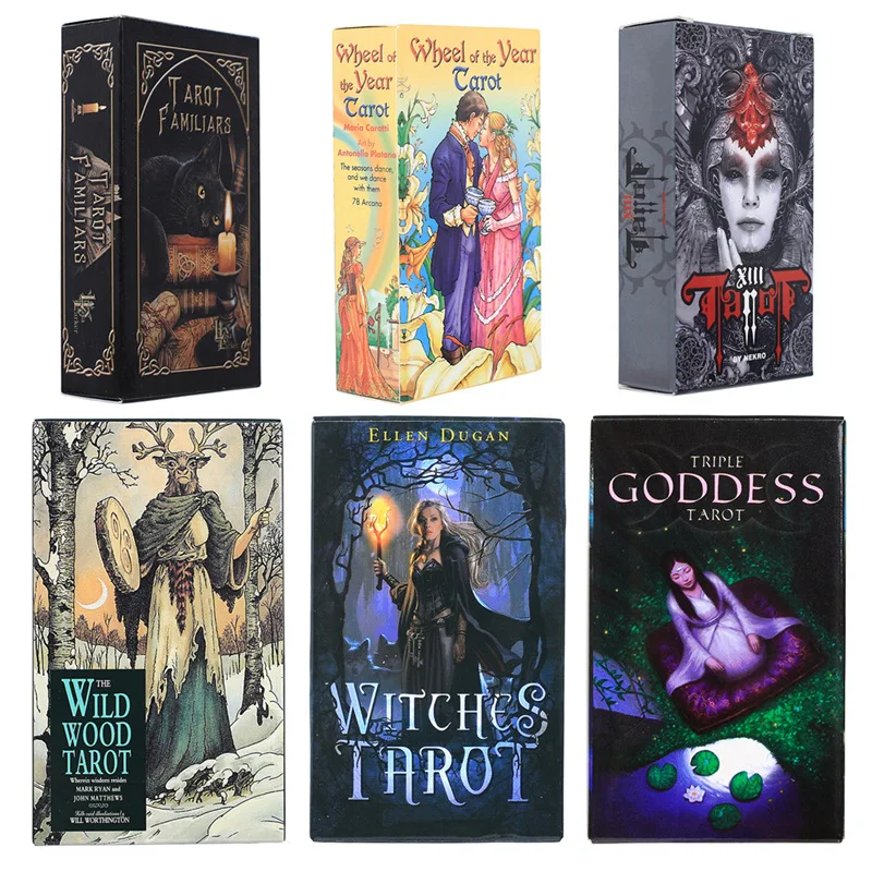 500Styles Oracle Tarot Cards Guidance Divination Fate Oracle Party Deck Board Game witches familiar dark PDF Instructions