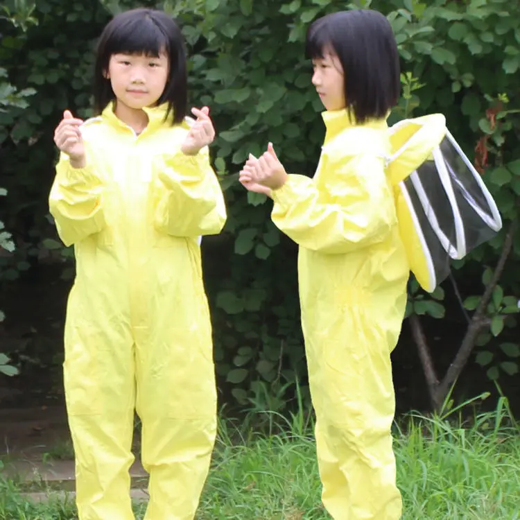 Children's bee repellent jumpsuit, full body thick and breathable, beekeeping attraction and Visi