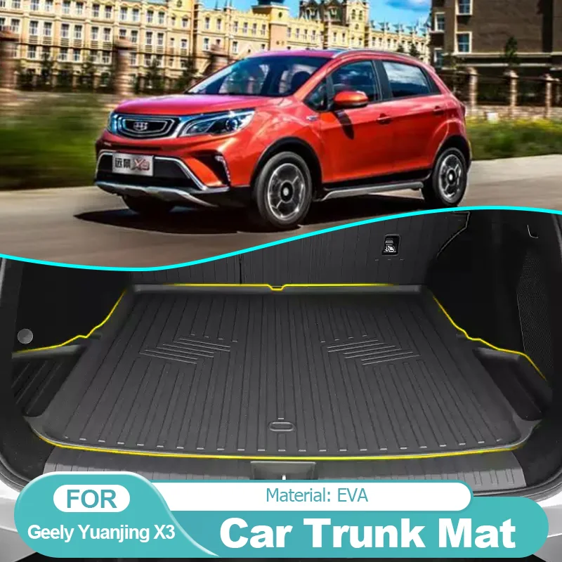 

for Geely Yuanjing X3 Pro V3 GX3 EV 2017~2024 Car Rear Trunk Mat Waterproof Protective Liner Trunk Tray Floor Mats Accessories